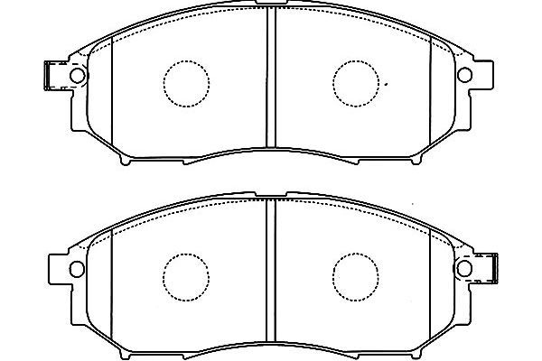 KAVO PARTS Bremžu uzliku kompl., Disku bremzes BP-6583